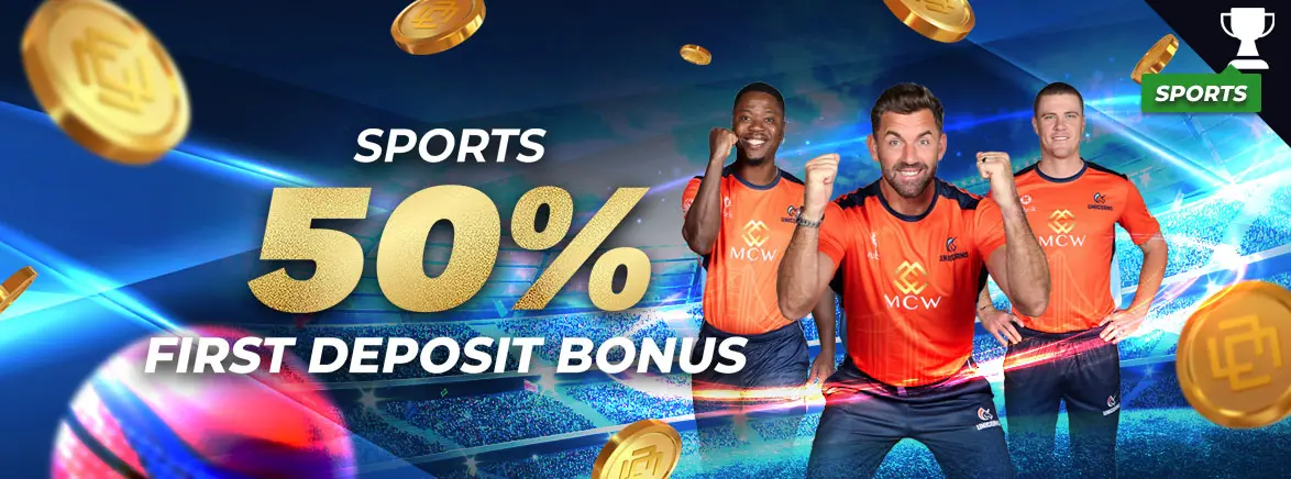 Sports 50% First Deposit Bonus